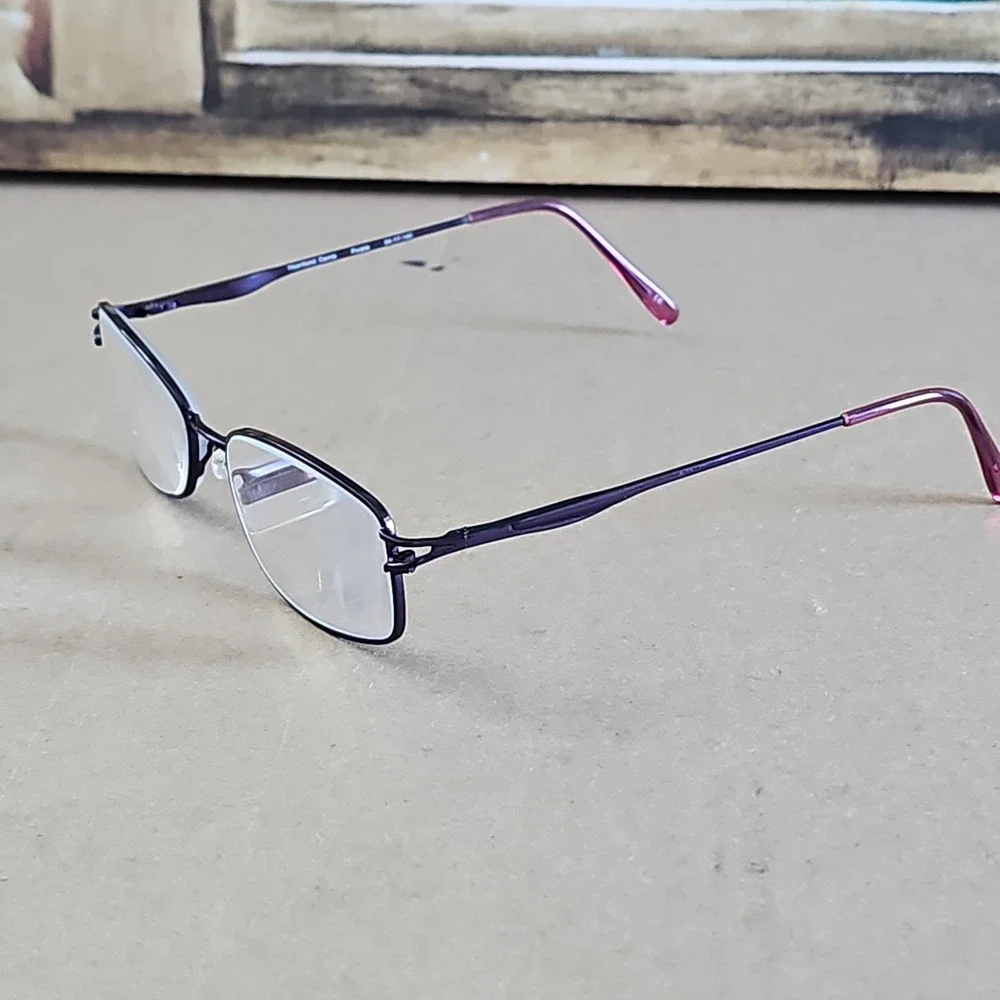 Heartland Carrie Purple Oval Metal Eyeglass Frames 54-17-140